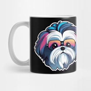 Shih Tzu Dog Illustration Mug